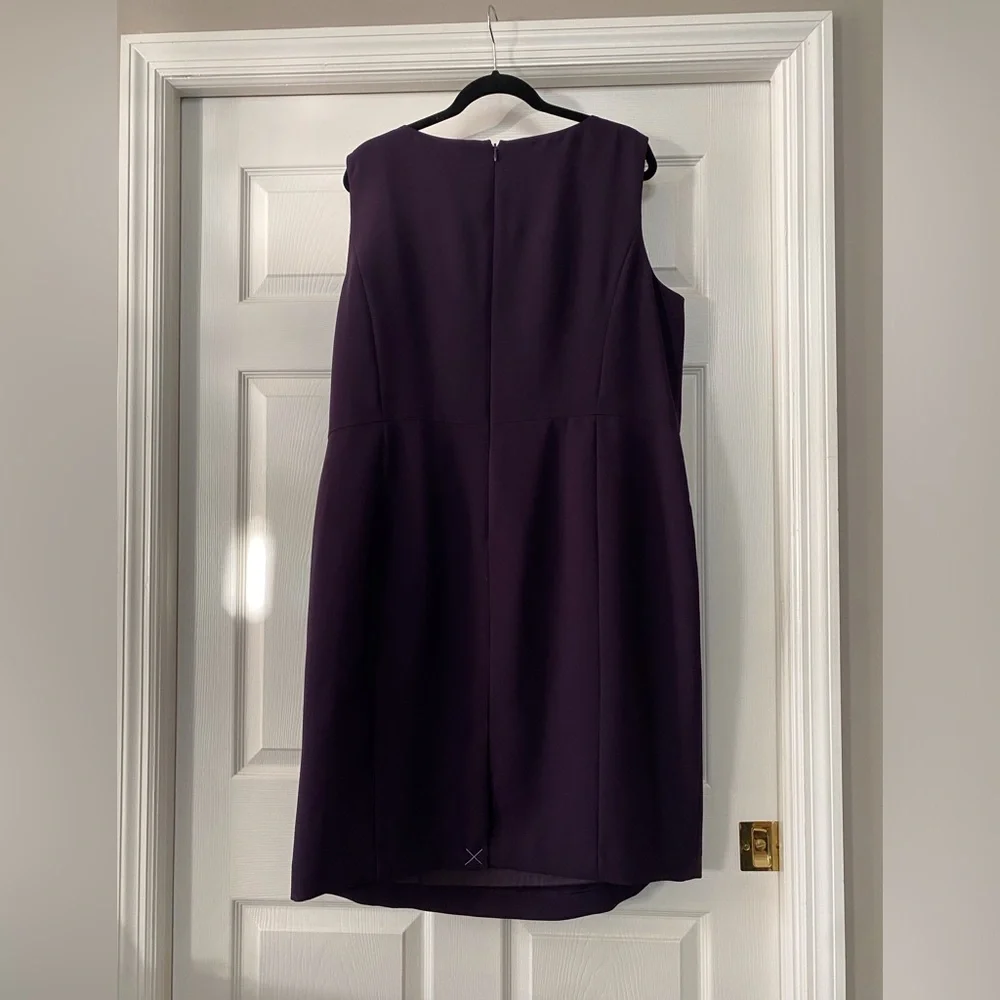 Talbots Deep Purple Midi Dress - Picture 3 of 3